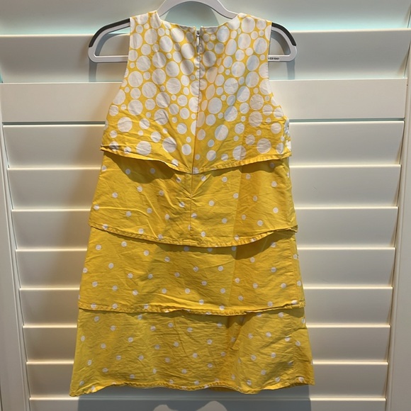 Yellow & white dress size 7 - Picture 2 of 2
